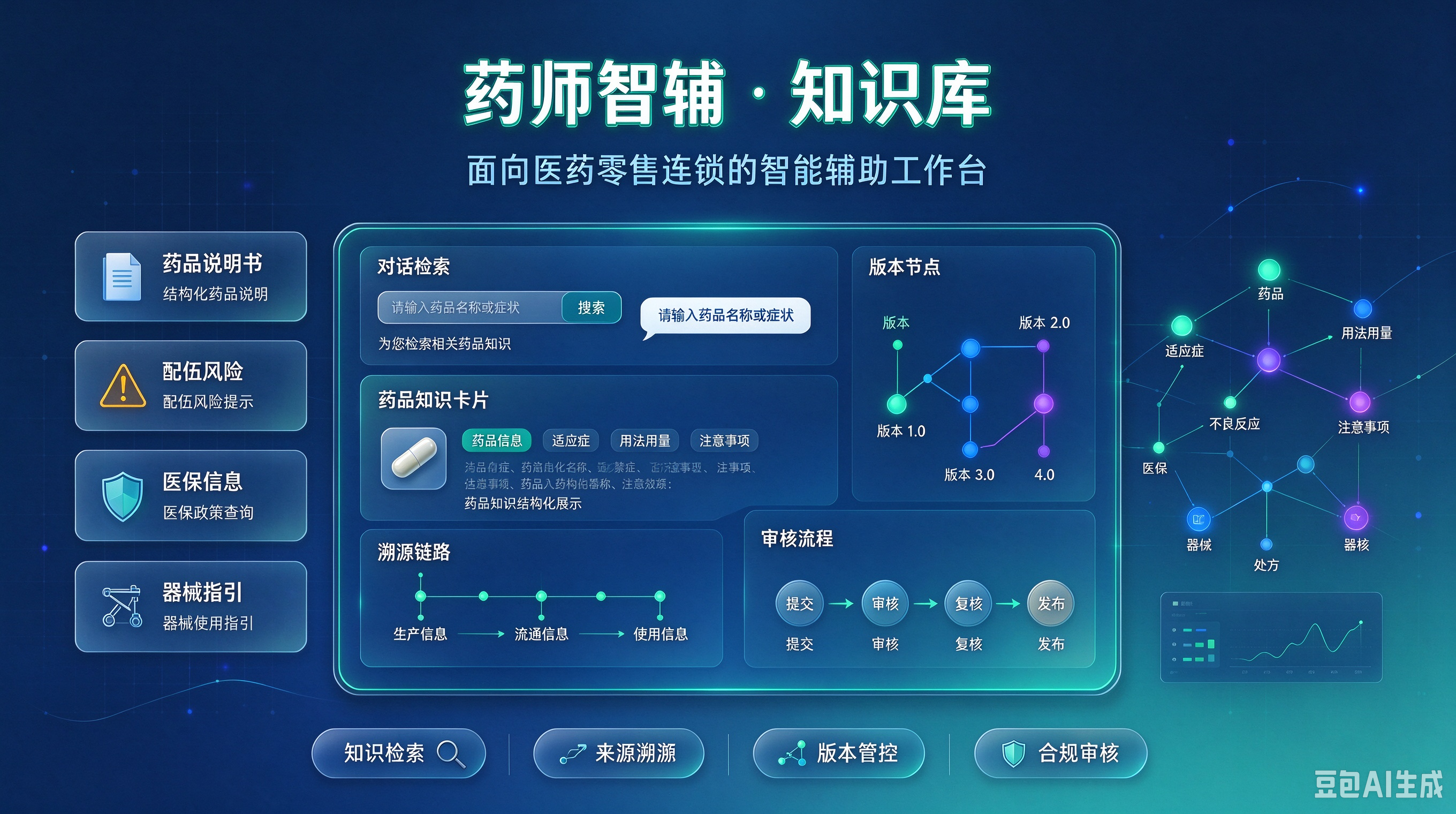 药师智能辅助知识库宣传图