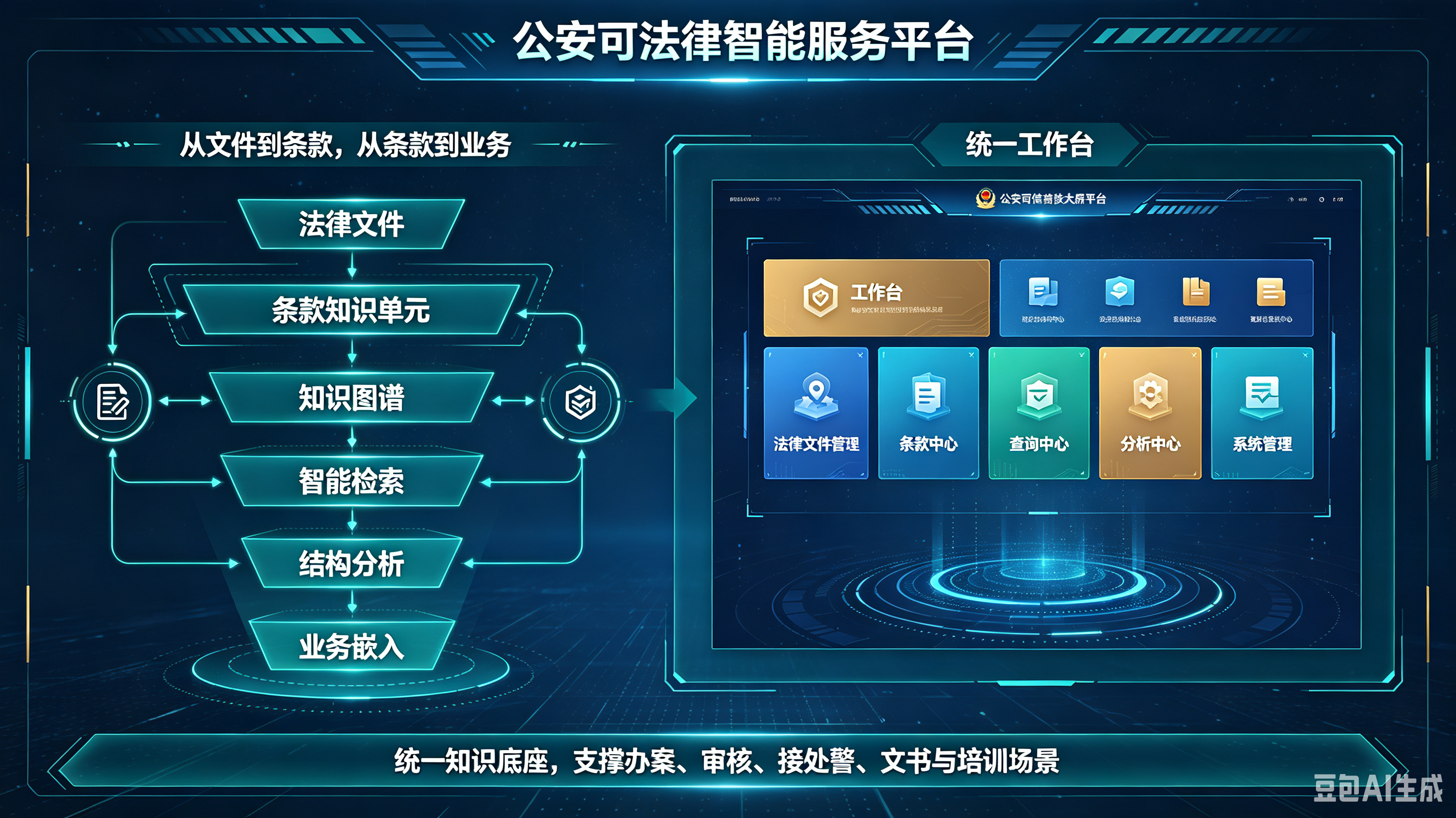 公安法律智能服务系统宣传图