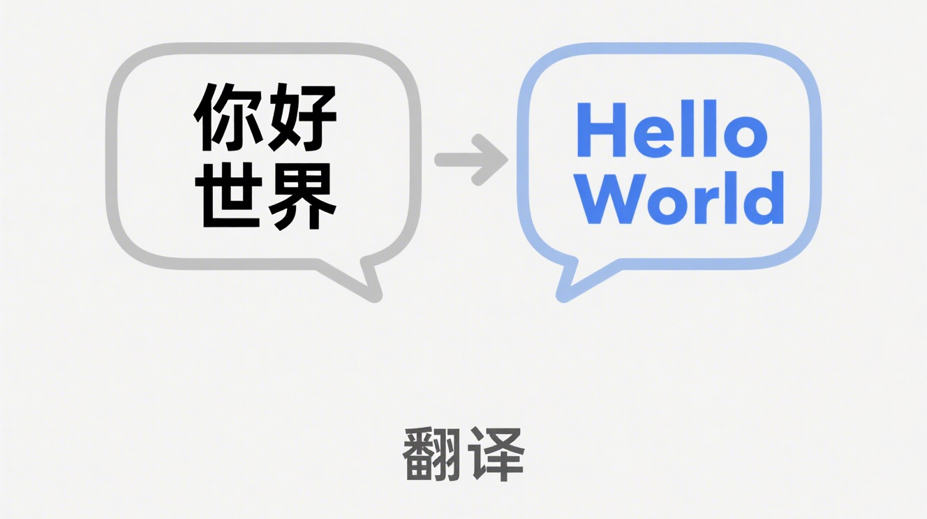 翻译功能示意图